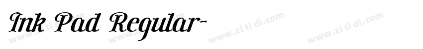 Ink Pad Regular字体转换